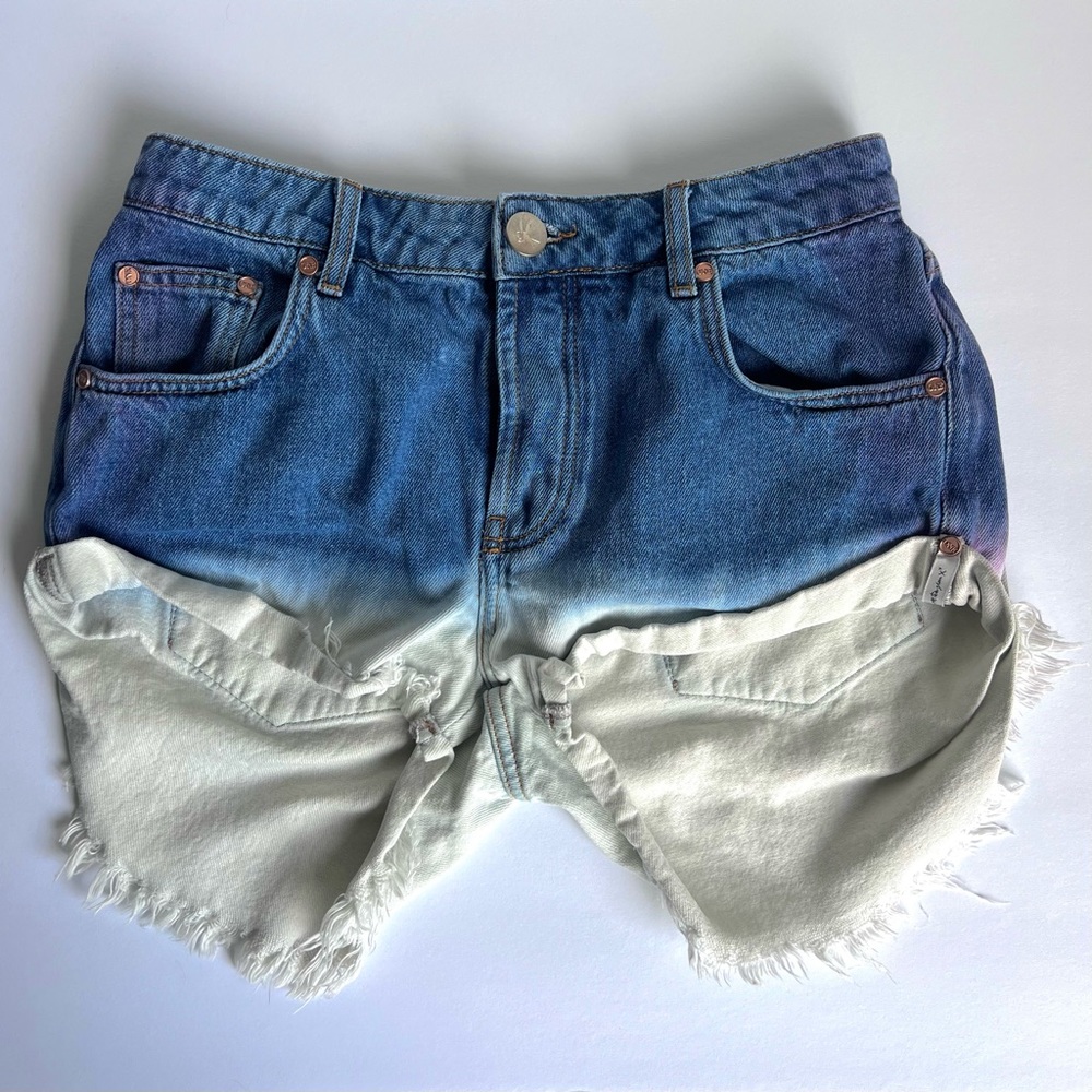 One Teaspoon Jean Shorts Ombre - Bandits | Size:27
